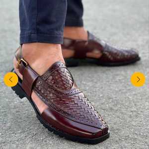 High Quality Men Beautiful Leather Peshawari <b>Sandals</b> In Wholesale Price And Low MOQ 2026 Men <b>Sandals</b> - Product Image 5