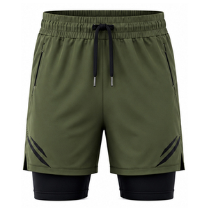 Shorts de plage pour hommes personnalisés, poches imperméables, séchage rapide, maillots de bain légers, vêtements de sport d'été, fournisseur OEM de vêtements de sport pour hommes - Product Image 1