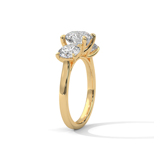 แหวนเพชรทองคำ 14K เพชรเพาะเลี้ยงในห้องปฏิบัติการ แหวนทองคำแท้ 18K สำหรับผู้หญิง สไตล์คลาสสิก รับรองโดย IGI แหวนหมั้น แหวนวันครบรอบ - Product Image 6