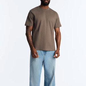 Men's Plain Cotton <b>Tshirt</b> Oneck Short Sleeve Trendy Design Solid Color Casual Wear Oversized Drop Shoulder Men Solid <b>Tshirt</b> 2026 - Product Image 6