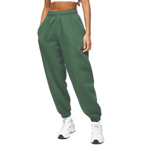 Top qualité 65% coton 35% polyester coupe décontractée polaire taille haute athlétisme Club pantalons de survêtement forêt vert pantalon et pantalon - Product Image 1
