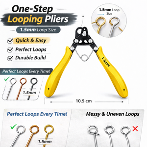 Pince à boucler les fils de bijoux en acier inoxydable, pour la création de boucles uniformes de 1 mm à 3 mm, vente en gros - Product Image 2