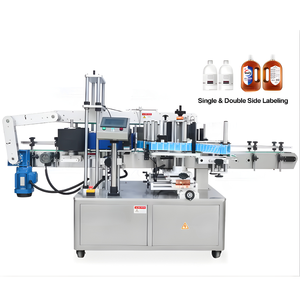 Machine d'étiquetage automatique de bouteilles plates carrées TB300, portable, double taille, pour autocollants de tubes, haute productivité, étiquetage de bouteilles plates - Product Image 2