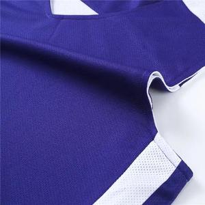 Conjunto de camiseta de baloncesto azul para hombre Five B, uniforme de poliéster sin mangas con cuello en V que absorbe la humedad, ropa deportiva para adultos para todas las estaciones - Product Image 4