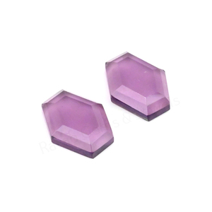 <b>Top</b> Quality Amethyst Quartz Hexagon Shape Step Cut High Polish 10x16mm Loose Gemstone Cabochon Jewelry Making Pendant <b>Earring</b> - Product Image 2