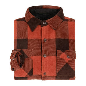 เสื้อเชิ้ตผ้าแฟลนเนลปักโลโก้ตามสั่ง 100% ผ้าฝ้าย กระดุมหน้า สำหรับผู้ชาย ฤดูใบไม้ผลิ สีพื้น อุ่นสบาย เป็นมิตรกับสิ่งแวดล้อม ระบายอากาศได้ดี - Product Image 6