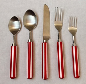 ชุดช้อนส้อมดีไซน์สวยหรู สแตนเลส ด้ามเรซิ่น ชุบทอง 5 ชิ้น ราคาสุดคุ้ม - Product Image 2