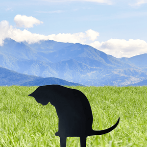 CIFbuy Estatua de Gato Negro de Metal para Exteriores, Decoración de Jardín con Recortes Huecos, TikTok para Servicio de Recogida Temu - Product Image 2