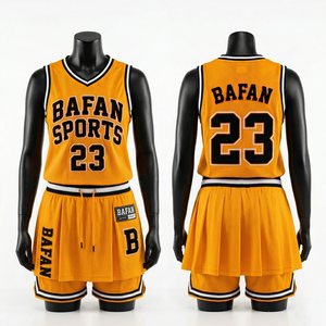 Ensemble d'uniformes de basketball en maille polyester douce Elite 180 GSM, design noir et rouge avec panneaux latéraux, logo personnalisé par transfert thermique - Product Image 4