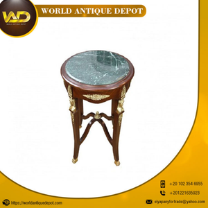 Mesa Consola de Madera Maciza Premium con Tapa de Mármol, Diseño Ajustable para Sala de Estar, Oficina en Casa, Apartamento, Muebles - Product Image 6