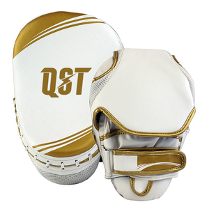 Almohadillas de Boxeo Profesionales de Alta Calidad en Cuero Genuino, Equipo de Entrenamiento Multideportivo para Boxeo, Muay Thai, Karate, Taekwondo - Product Image 1