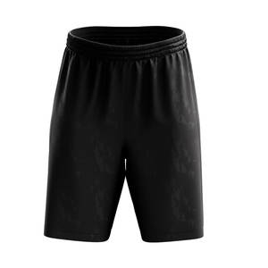 Shorts de sport respirants à taille mi-haute avec logo imprimé numériquement sur le devant, en polyester 100%, pour le basketball et les loisirs, vente en gros - Product Image 4