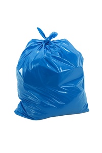 Customizable 33*39cm Large Blue 32-45Gallon LDPE HDPE Plastic Waste Bags 75micron Recyclable HeavyDuty Garbage Bag <b>Office</b> Garden - Product Image 2