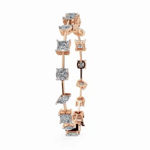 Camilas Couture Designer Diamond Bracelet 9.423 Carats 17 Stones 9k 14k 18k Yellow <b>Rose</b> White <b>Gold</b> Ultra Luxury Statement 17 Pcs - Product Image 6