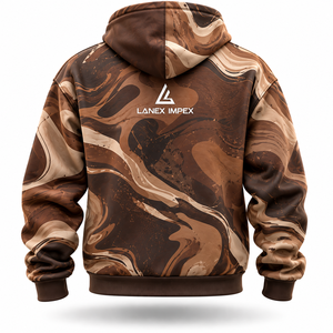 Sudadera con Capucha Sublimada con Estampado Completo Personalizado de Primera Calidad OEM, Sudadera con Capucha con Diseño Gráfico Personalizado, Ropa Urbana de Moda - Product Image 3