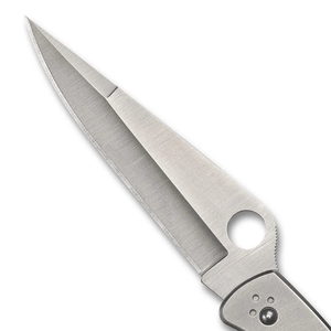Couteaux de poche pliants classiques en argent avec lame longue à bord plat, manche en métal lisse, trou d'ouverture rond pour le pouce et design fin et portable - Product Image 5