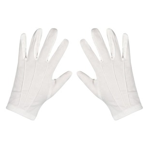 Gants en coton de haute qualité faits sur mesure, brodés, francs-maçons, église, 100% coton léger blanc, gants maçonniques - Product Image 3
