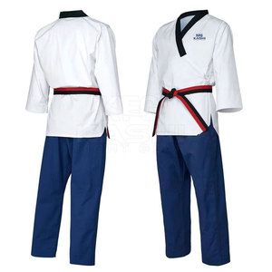 Dobok Tradicional de Artes Marciales Taekwondo, Ligero, de Secado Rápido, Transpirable, de Poliéster y Algodón, para Hombres Adultos - Product Image 4