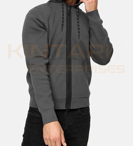 Men Oversized Zipper-Up Hoodie Fleece Polyester/Cotton Breathable Lined Casual Winter Wear OEM ODM Wholesale Export <b>Acid</b> <b>Wash</b> - Product Image 2
