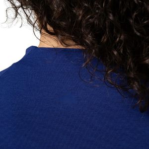 Veste de performance bleu marine pour femme, fermeture éclair intégrale, manches longues, extensible, pour entraînement, gym, course à pied, fitness, vêtements de sport légers - Product Image 5