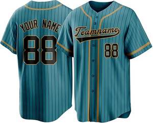 Camiseta de Béisbol Sublimada con Logotipo de Equipo Personalizado OEM, Manga Corta, Transpirable, de Secado Rápido, Color y Número Personalizados - Product Image 2