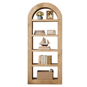 Librería Moderna de Madera con Forma de Escalera, 4 Estantes, Independiente, Ahorra Espacio, Diseño Minimalista para Sala de Estar u Oficina en Casa - Product Image 6