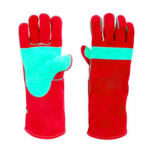 Guantes de Soldadura Reforzados de Cuero Vacuno de Primera Calidad, Resistentes a la Abrasión, para Bomberos y Construcción - Product Image 6