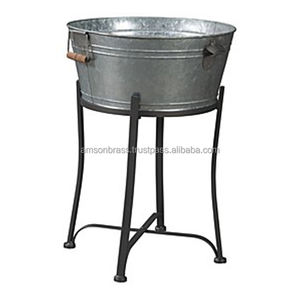Hammered Wine Tub Customize Party Marvelous Look Metal Iron <b>Champagne</b> Wine <b>Bucket</b> with Stand - Product Image 4