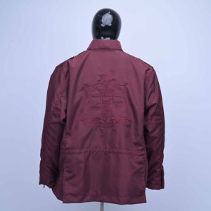 Veste à manches longues en coton de qualité supérieure avec logo personnalisé, broderie au dos et poche avant, chemise boutonnée - Product Image 5