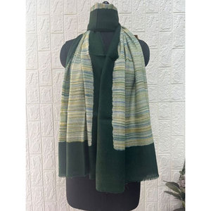 Luxury Fine Wool Brush Print Stole Women Soft Elegant Winter <b>Wrap</b> <b>Shawl</b> 80% Fine Wool 20% Silk Fashion Scarf 70x200 cm Versatile - Product Image 3