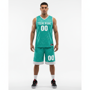 Ensemble de maillots de basket-ball avec logo personnalisé, respirant, à séchage rapide, haute performance, uniforme sportif par sublimation pour les équipes, les clubs, les écoles - Product Image 5