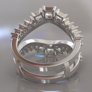 Customizable Ring Enhancer, Aggie Ring <b>Wrap</b>, Diamond Ring <b>Wrap</b>, Moissanite Matching Ring, Eternity Ring, Diamond Eternity Band - Product Image 6