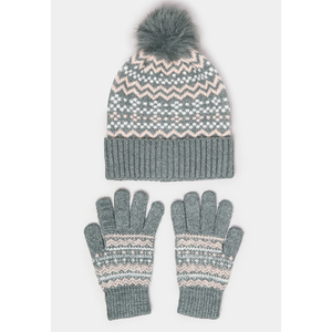 Soft Knit <b>Winter</b> Beanie <b>Hat</b> With Gloves Unisex Stretch Warm Cap for Outdoor Activities Travel and Streetwear - Product Image 1