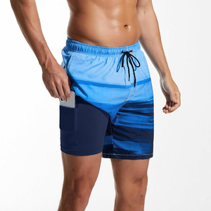 Shorts de bain décontractés pour hommes, été, confortables, taille élastique, poches amples, logo personnalisé imprimé, imperméables, séchage rapide - Product Image 2