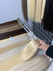 Extensiones de cabello humano natural vietnamita Super Double Drawn, precio al por mayor, color oscuro a rubio, 22-30 pulgadas - Product Image 4