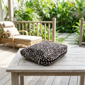 Leopard Print Cotton Laptop <b>Sleeve</b> with Handle Closure Durable Lightweight Eco-Friendly Casual Case for Laptops - Product Image 4
