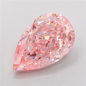 Diamant rose de 7 carats, taille poire, éblouissant, rare, de couleur fantaisie, brillant, diamant brut pour un chef-d'œuvre de joaillerie de luxe sur mesure - Product Image 1
