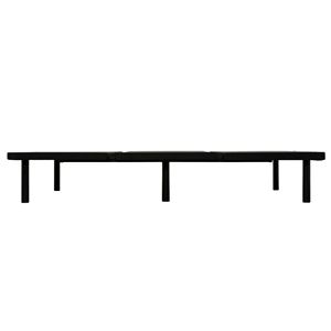 Black Twin Size Upholstered Platform <b>Bed</b> Frame <b>Space</b>-<b>Saving</b> Solution for Bedrooms Guest Rooms Apartments Dorms - Product Image 4