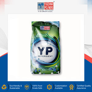 Bolsa de embalaje para detergente con sellado central, de material PET + POLY brillante, impresa a medida y sellada térmicamente, de calidad alimentaria, procedente de India. - Product Image 2