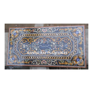 Diseño antiguo, la mejor mano de obra, mesa con incrustaciones de mármol blanco de alta calidad, forma Rectangular para decoración de comedor - Product Image 5