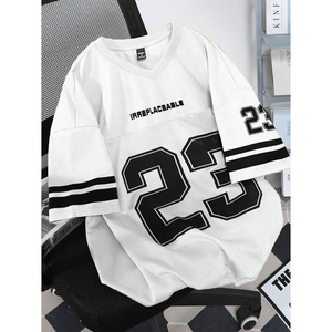 Custom Apparel Drop Shoulder Jersey Workout <b>Gym</b> <b>Oversized</b> Tee OEM Custom Unisex Drop Shoulder Jersey Fashion Streetwear T <b>Shirt</b> - Product Image 1