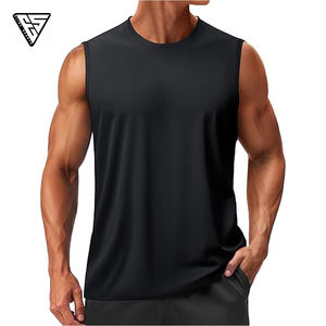 Camisetas sin Mangas de Algodón Suave y Transpirable de Primera Calidad, Camiseta Deportiva sin Mangas con Cuello Redondo, Chaleco Informal Personalizable para Hombre - Product Image 1