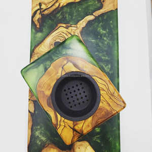 Elegant Resin Art Wooden Bakhoor Burner Premium Aromatic Incense Holder for Home Styling, Arabic <b>Wedding</b> <b>Gifts</b> & Festive <b>Hampers</b> - Product Image 1