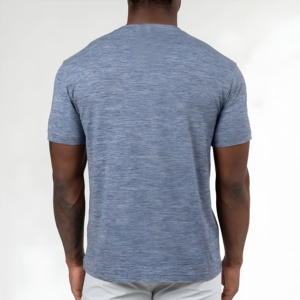 T-shirt de sport respirant pour homme, séchage rapide, léger, anti-transpiration, pour la gym, la course à pied, le fitness, l'entraînement, manches courtes - Product Image 1