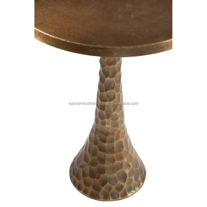 Mesa auxiliar con diseño antiguo moderno, muebles decorativos de aluminio de nuevo diseño para sala de estar o comedor del hogar de Azora Industries - Product Image 3