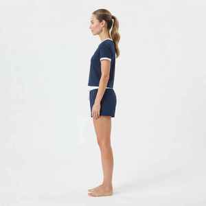 Women's Cotton Two Piece <b>Set</b> <b>Short</b> Sleeve T-Shirt With <b>Shorts</b> Casual Spring Summer Wear - Product Image 4