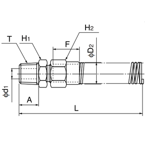 Raccord à joint rapide NITTA S3/16-M Conduit et raccords - Product Image 1