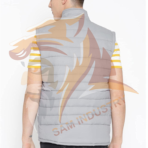 เสื้อแจ็คเก็ตพัฟเฟอร์แบบสั่งทำ OEM ดีไซน์ทันสมัยขายดีที่สุด เสื้อแจ็คเก็ตพัฟเฟอร์แบบไม่มีแขน เสื้อผ้าผู้ชายแฟชั่น เสื้อแจ็คเก็ตแบบไม่มีแขน - Product Image 3