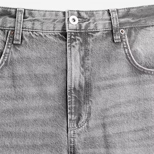 กางเกงยีนส์เดนิมแฟชั่นสำหรับผู้ชาย HAMIO SPORTS รุ่น Winter Denim สไตล์หวาน สีอ่อน ระบายอากาศได้ดี เอวต่ำ ทรงตรง น้ำหนักเบา ตกแต่งด้วยผ้าปะติด - Product Image 6