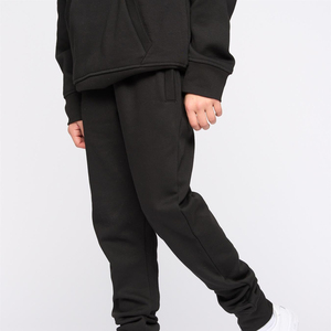 Conjunto Deportivo Unisex con Capucha, Sudadera y Pantalones Largos de Algodón, Corte Holgado Informal, Color Sólido, para Otoño - Product Image 3